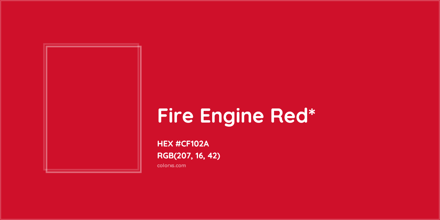 HEX #CF102A Color Name, Color Code, Palettes, Similar Paints, Images