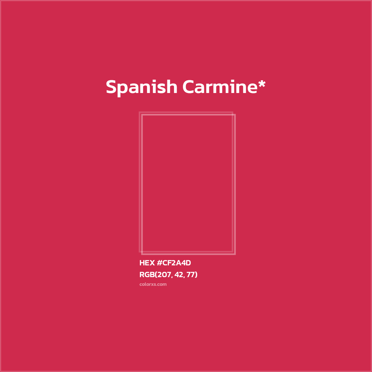 HEX #CF2A4D Color Name, Color Code, Palettes, Similar Paints, Images