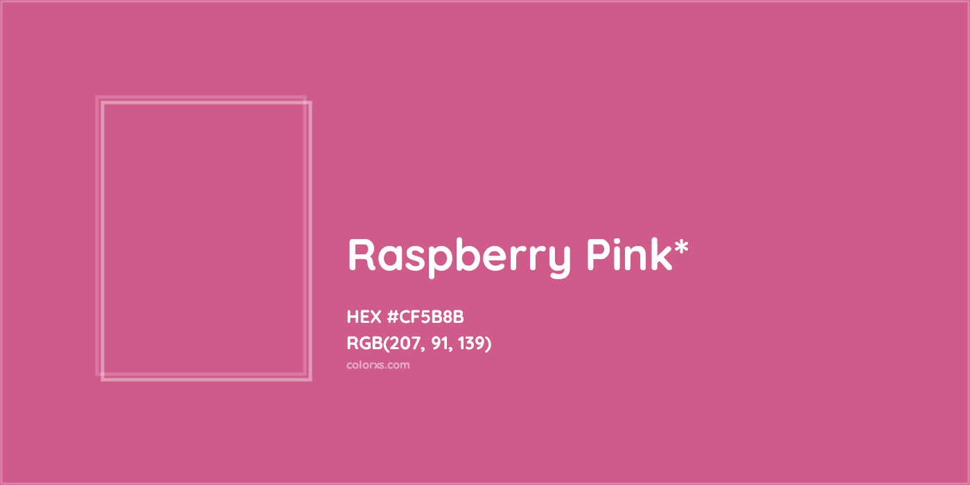 HEX #CF5B8B Color Name, Color Code, Palettes, Similar Paints, Images
