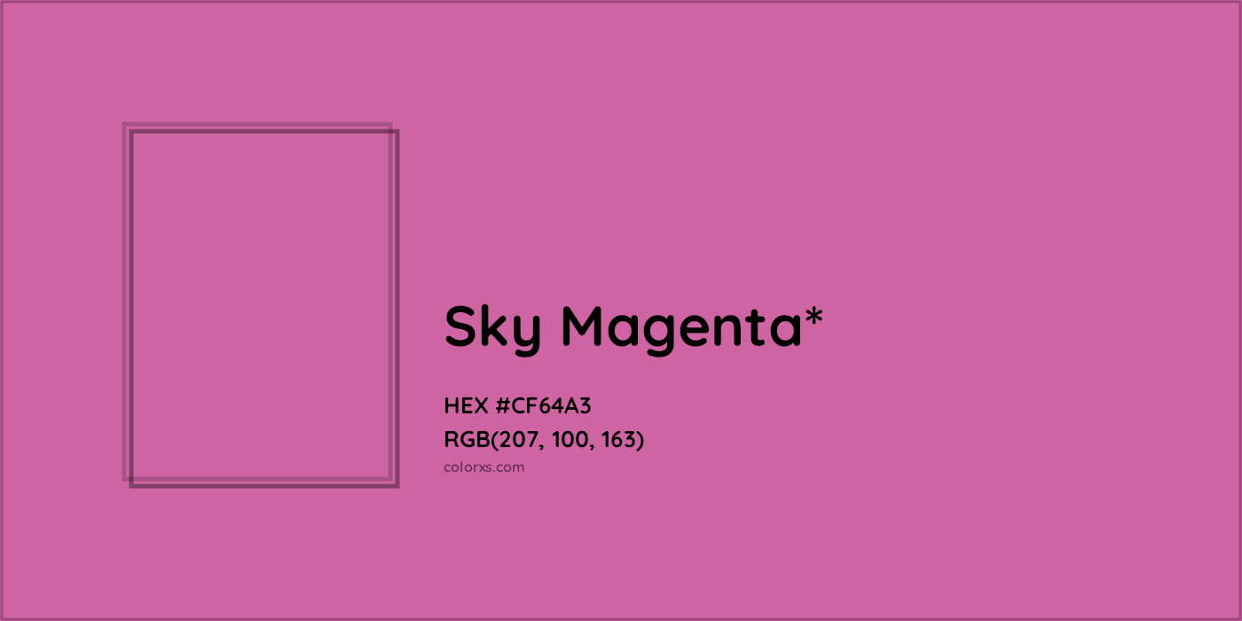HEX #CF64A3 Color Name, Color Code, Palettes, Similar Paints, Images