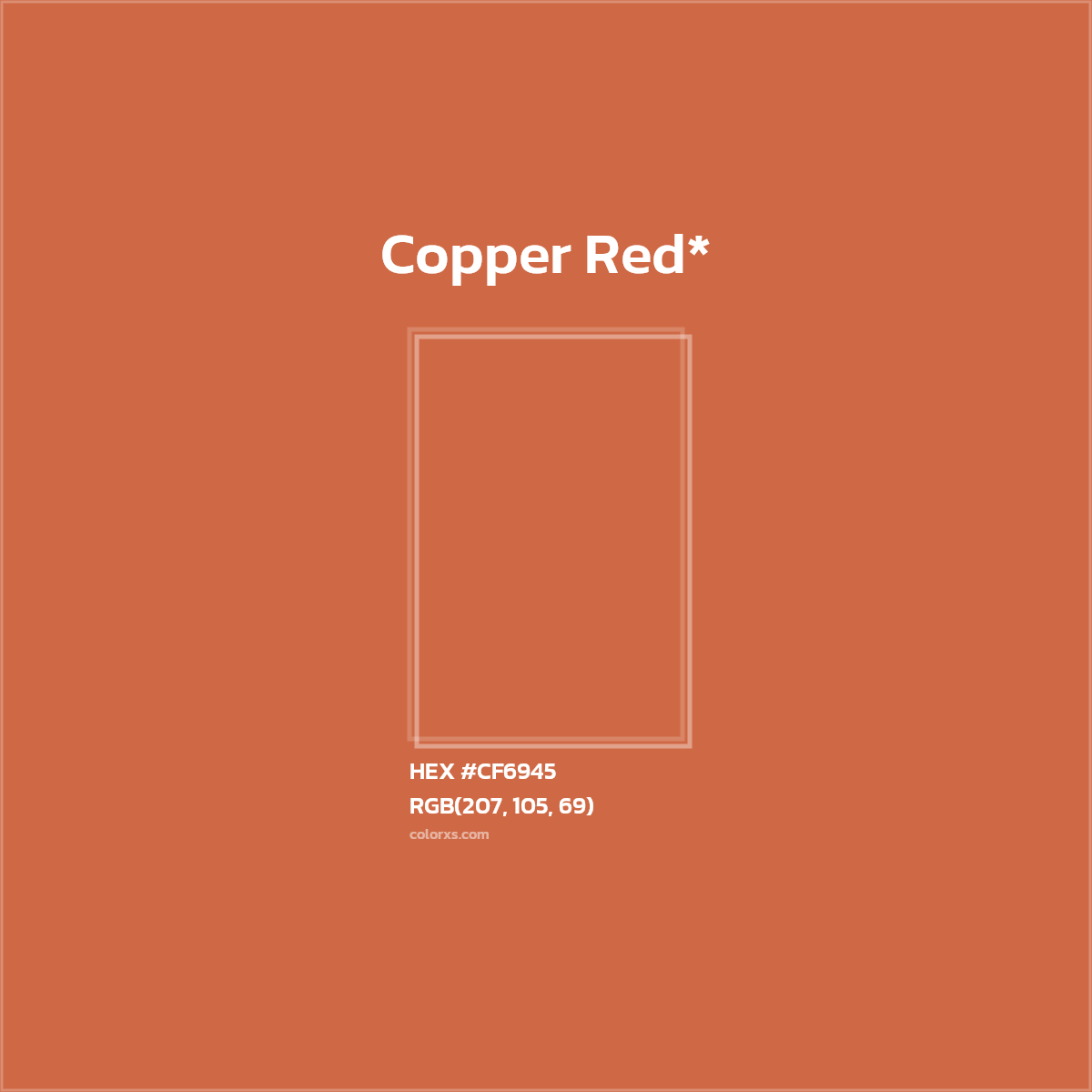 HEX #CF6945 Color Name, Color Code, Palettes, Similar Paints, Images