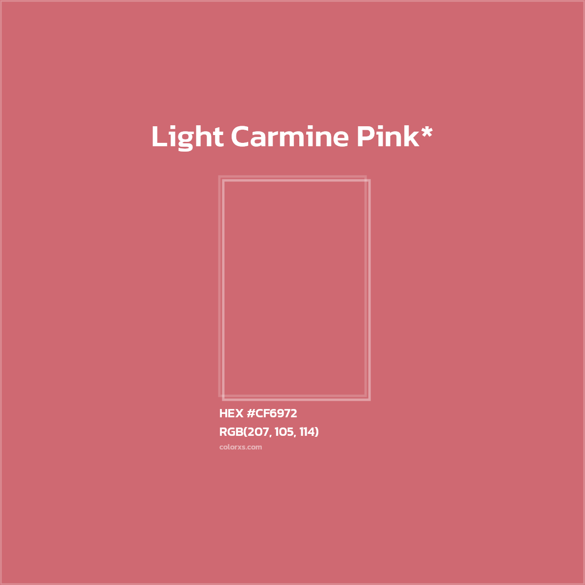 HEX #CF6972 Color Name, Color Code, Palettes, Similar Paints, Images