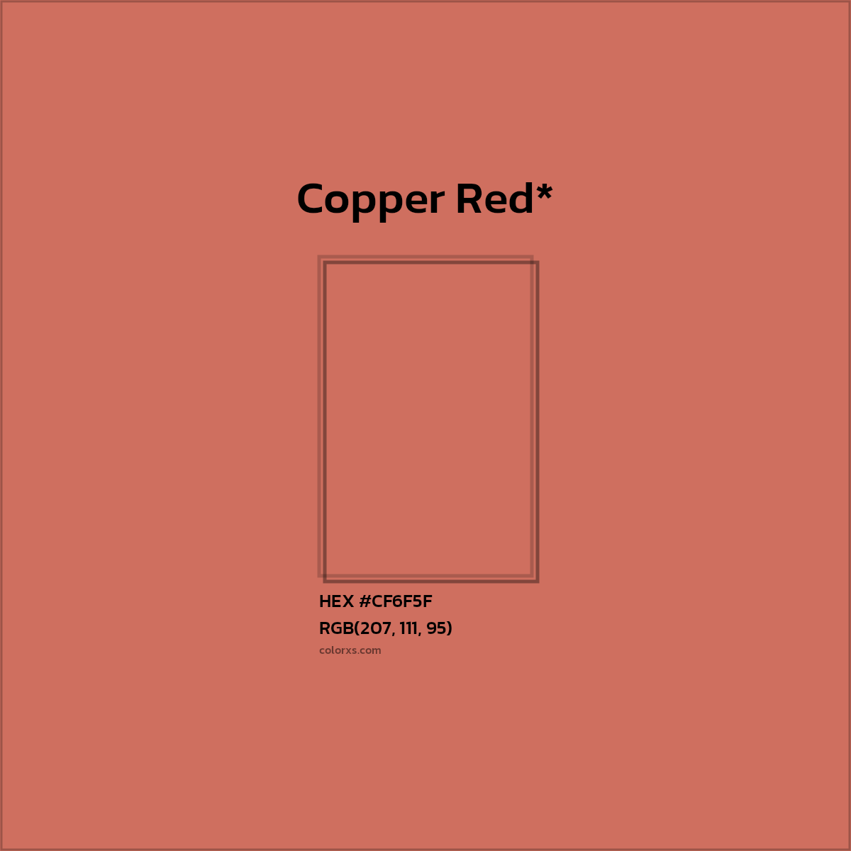 HEX #CF6F5F Color Name, Color Code, Palettes, Similar Paints, Images