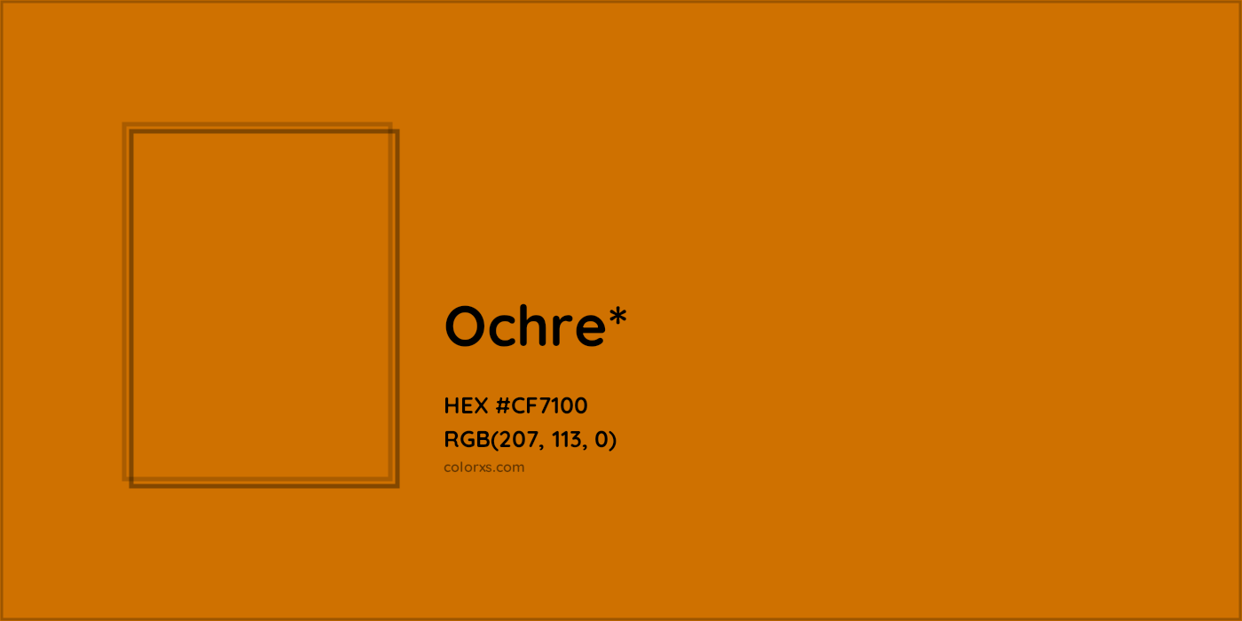 HEX #CF7100 Color Name, Color Code, Palettes, Similar Paints, Images