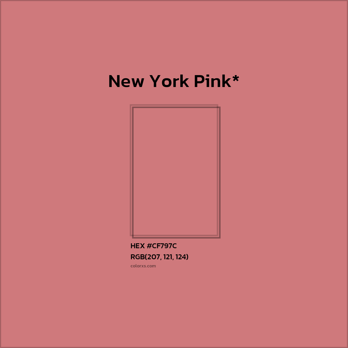 HEX #CF797C Color Name, Color Code, Palettes, Similar Paints, Images