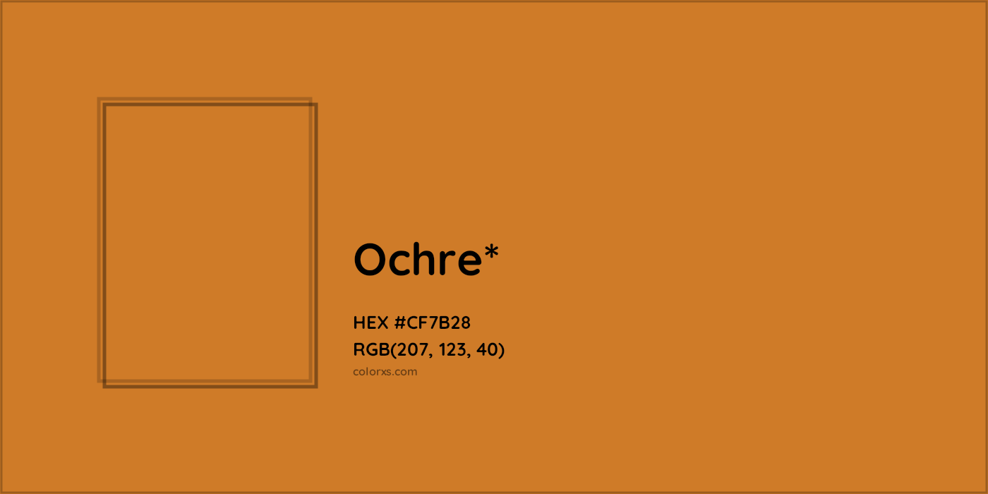 HEX #CF7B28 Color Name, Color Code, Palettes, Similar Paints, Images