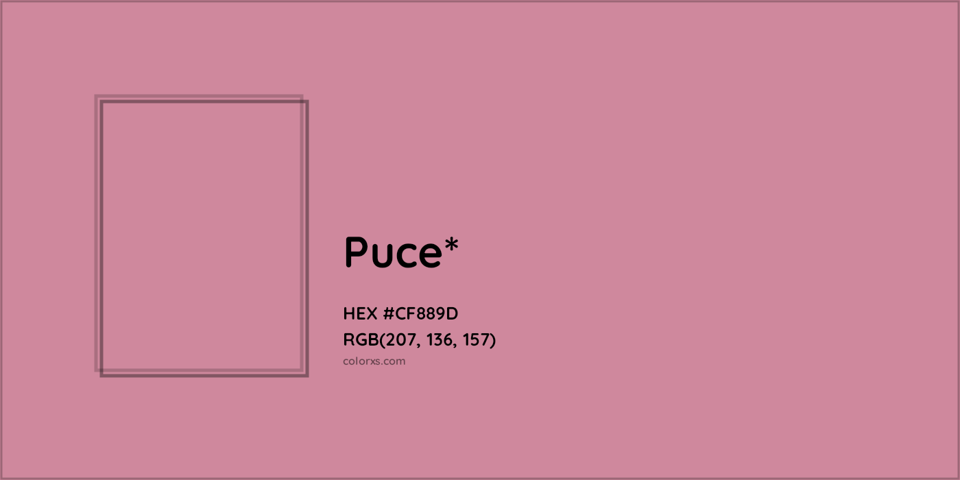 HEX #CF889D Color Name, Color Code, Palettes, Similar Paints, Images