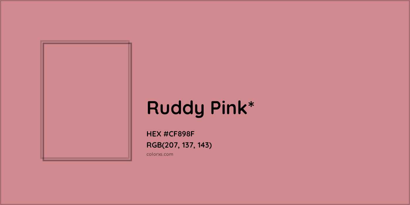 HEX #CF898F Color Name, Color Code, Palettes, Similar Paints, Images
