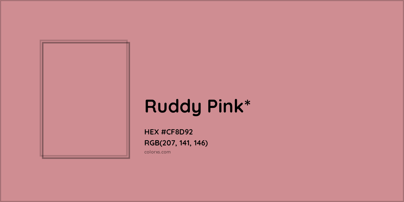 HEX #CF8D92 Color Name, Color Code, Palettes, Similar Paints, Images