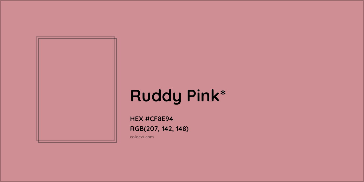 HEX #CF8E94 Color Name, Color Code, Palettes, Similar Paints, Images