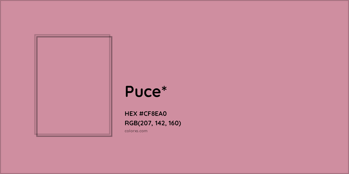 HEX #CF8EA0 Color Name, Color Code, Palettes, Similar Paints, Images