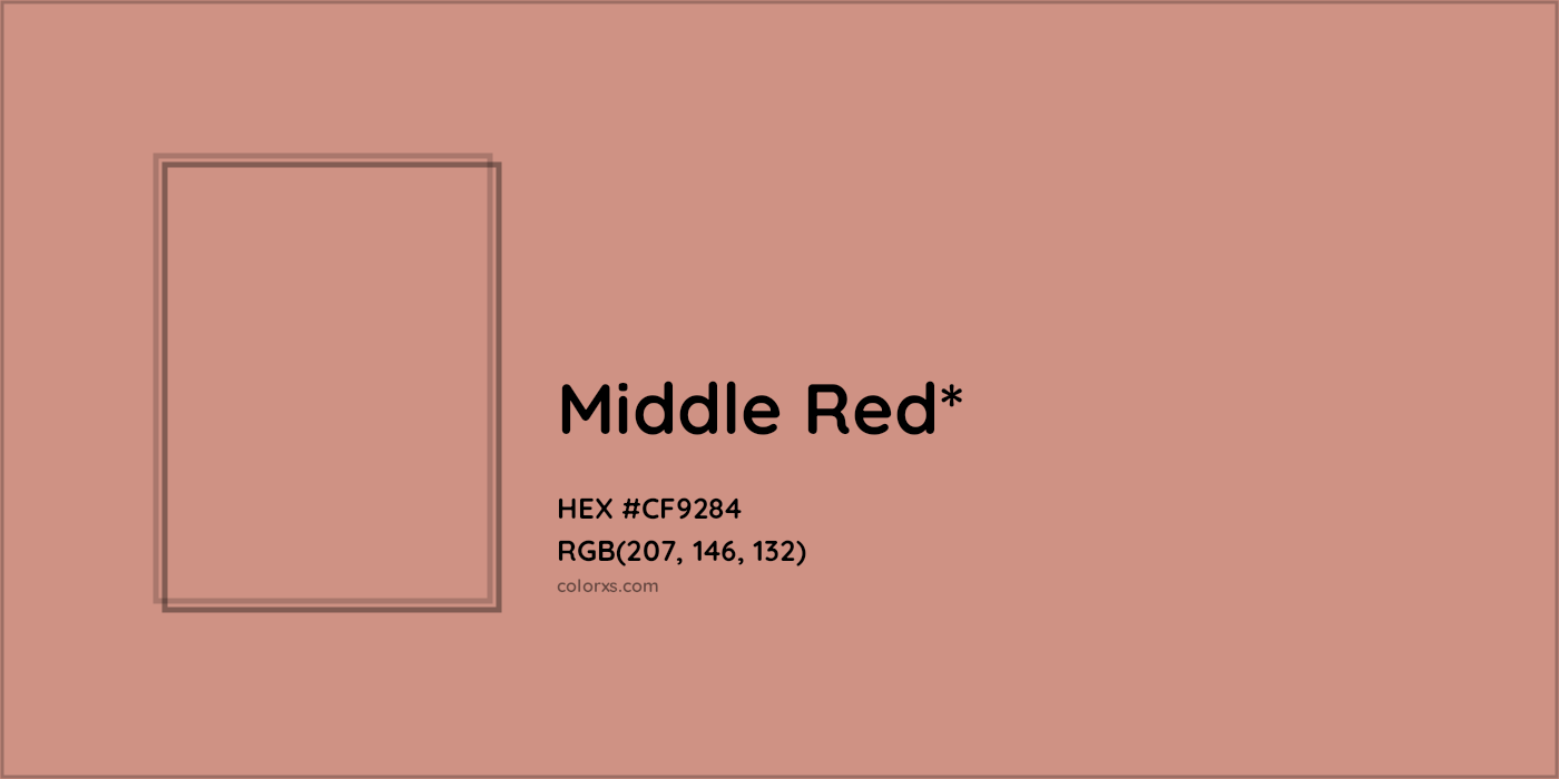 HEX #CF9284 Color Name, Color Code, Palettes, Similar Paints, Images