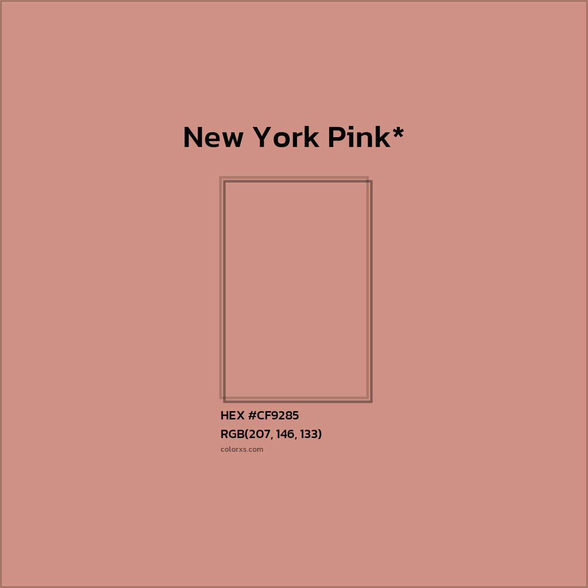 HEX #CF9285 Color Name, Color Code, Palettes, Similar Paints, Images