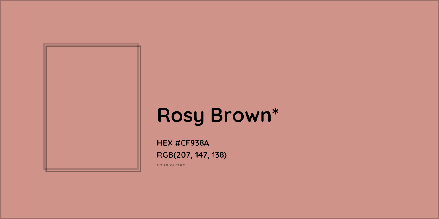 HEX #CF938A Color Name, Color Code, Palettes, Similar Paints, Images