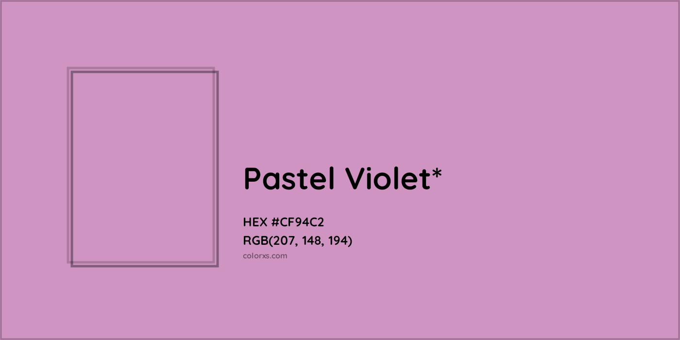 HEX #CF94C2 Color Name, Color Code, Palettes, Similar Paints, Images