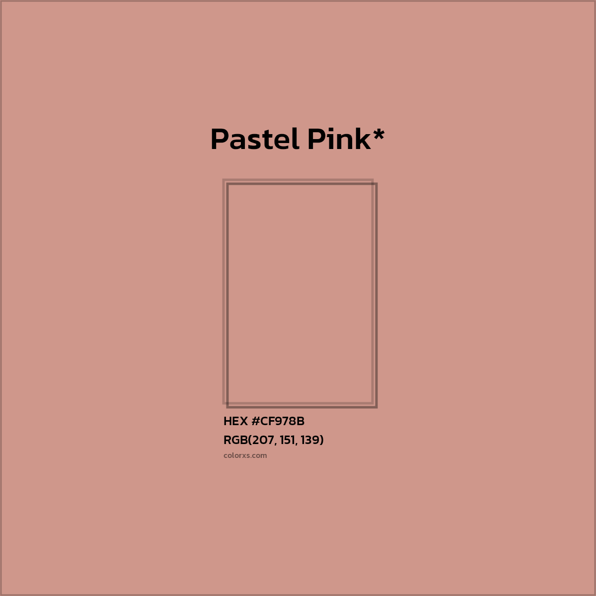 HEX #CF978B Color Name, Color Code, Palettes, Similar Paints, Images