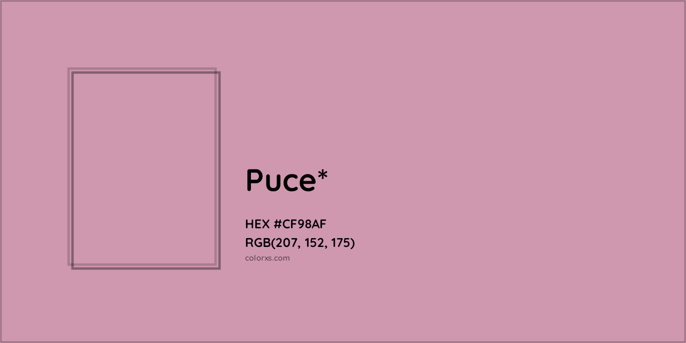 HEX #CF98AF Color Name, Color Code, Palettes, Similar Paints, Images