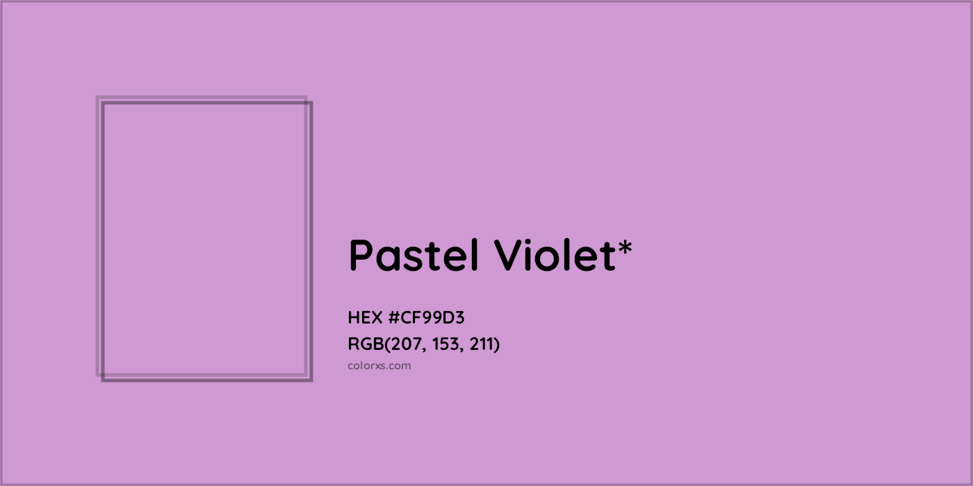 HEX #CF99D3 Color Name, Color Code, Palettes, Similar Paints, Images