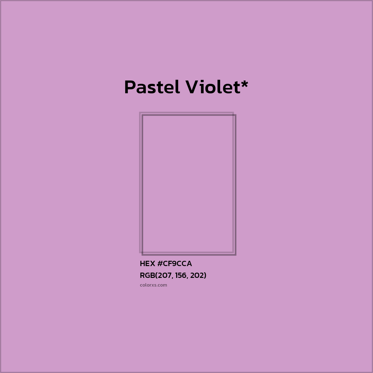 HEX #CF9CCA Color Name, Color Code, Palettes, Similar Paints, Images