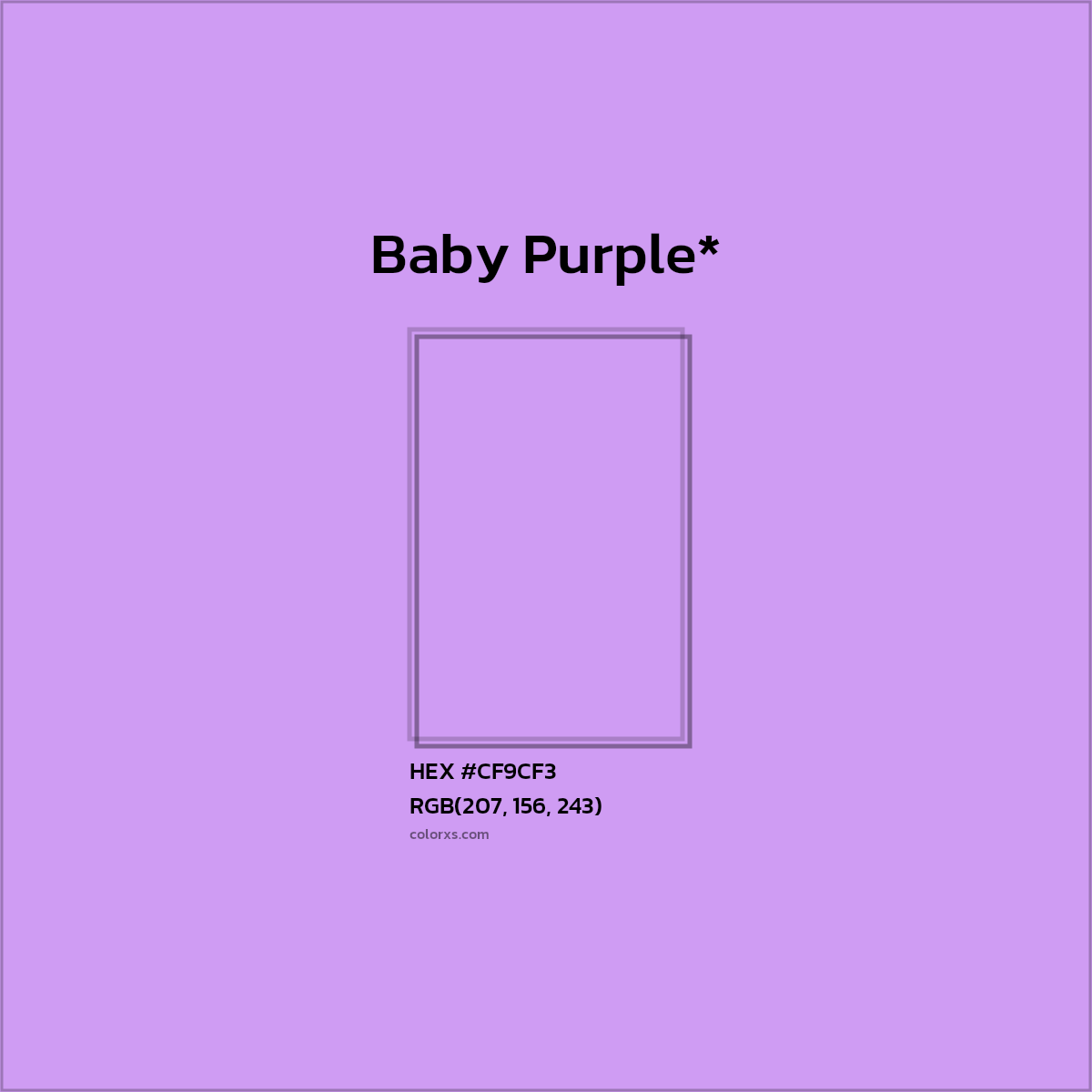 HEX #CF9CF3 Color Name, Color Code, Palettes, Similar Paints, Images