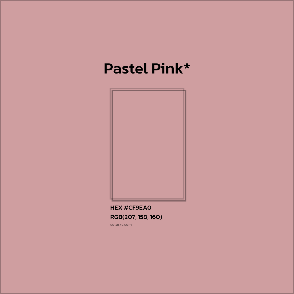 HEX #CF9EA0 Color Name, Color Code, Palettes, Similar Paints, Images