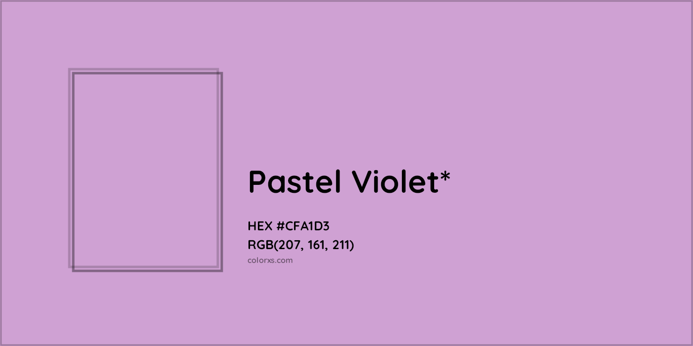 HEX #CFA1D3 Color Name, Color Code, Palettes, Similar Paints, Images