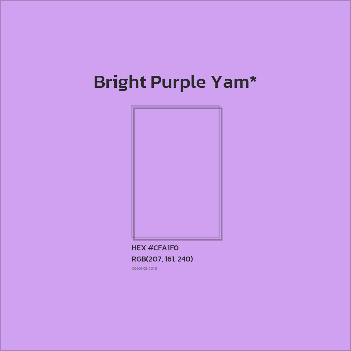 HEX #CFA1F0 Color Name, Color Code, Palettes, Similar Paints, Images