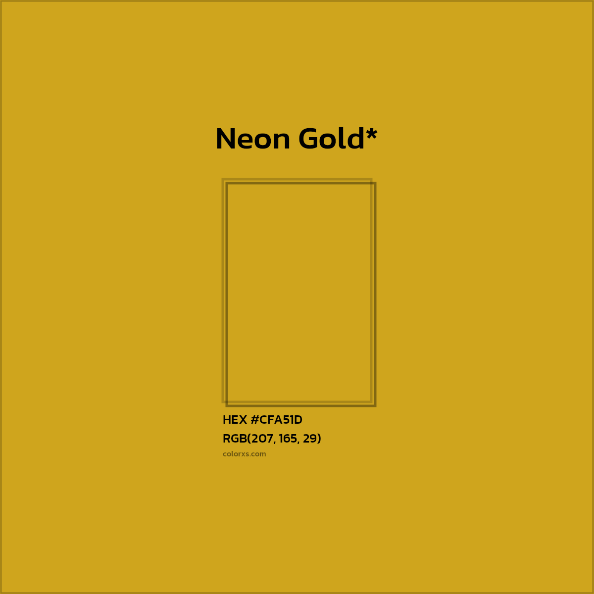 HEX #CFA51D Color Name, Color Code, Palettes, Similar Paints, Images
