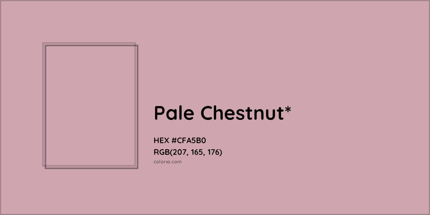 HEX #CFA5B0 Color Name, Color Code, Palettes, Similar Paints, Images