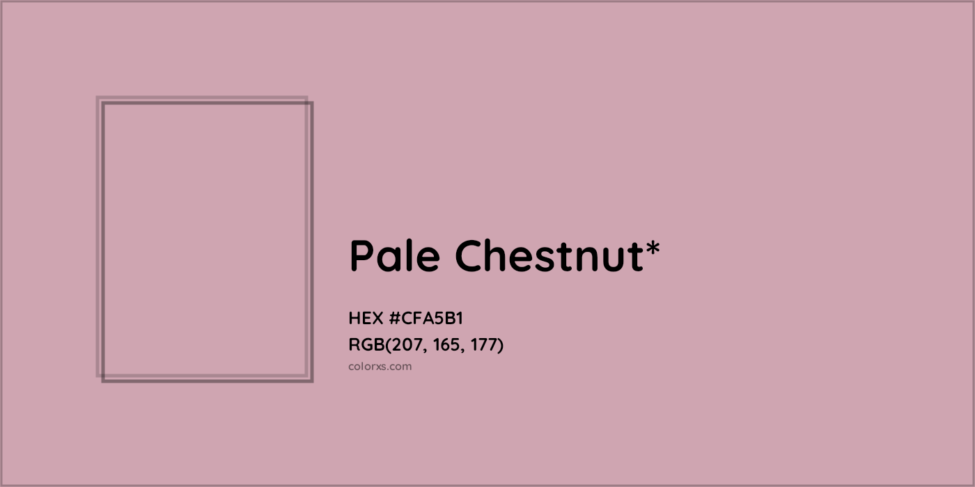 HEX #CFA5B1 Color Name, Color Code, Palettes, Similar Paints, Images