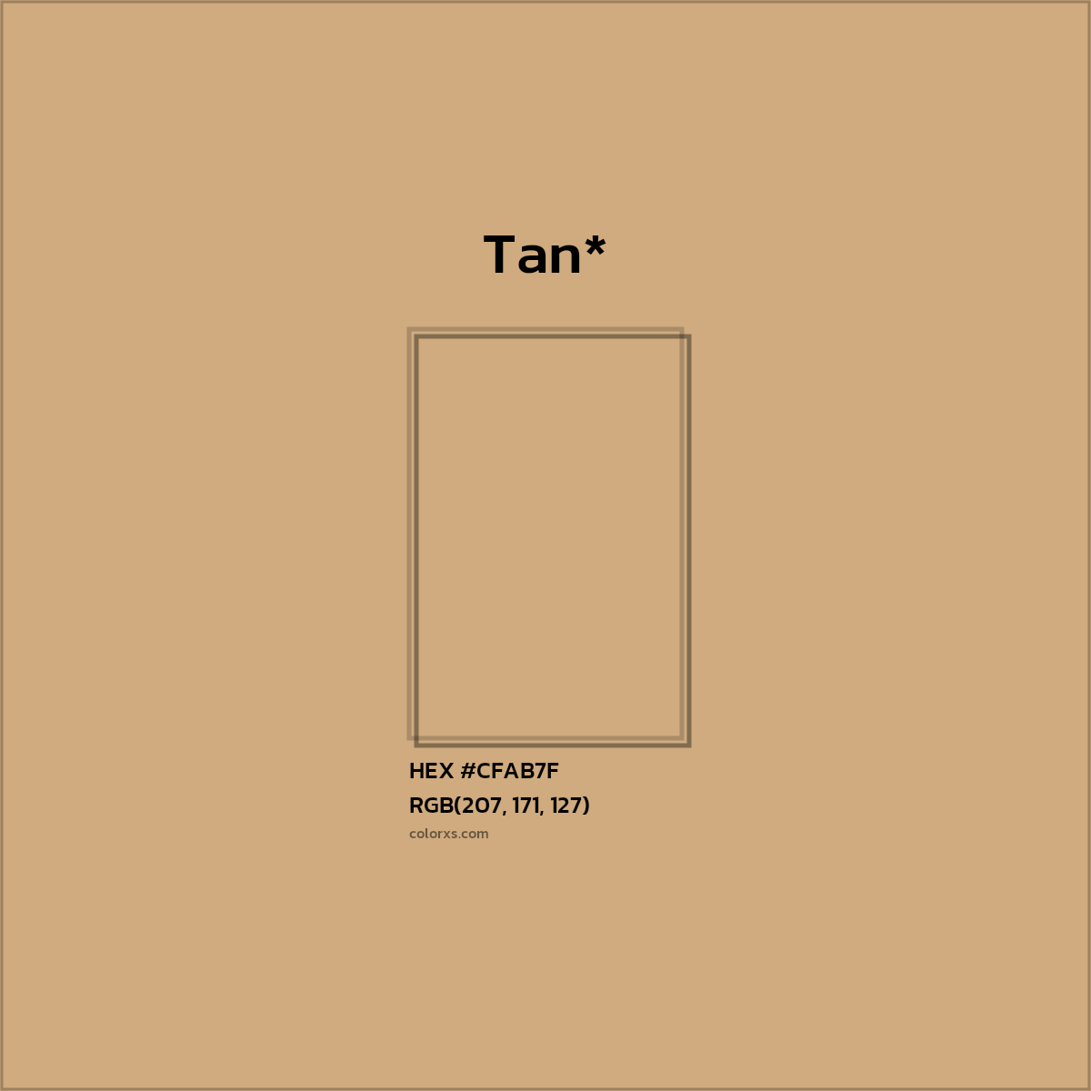 HEX #CFAB7F Color Name, Color Code, Palettes, Similar Paints, Images