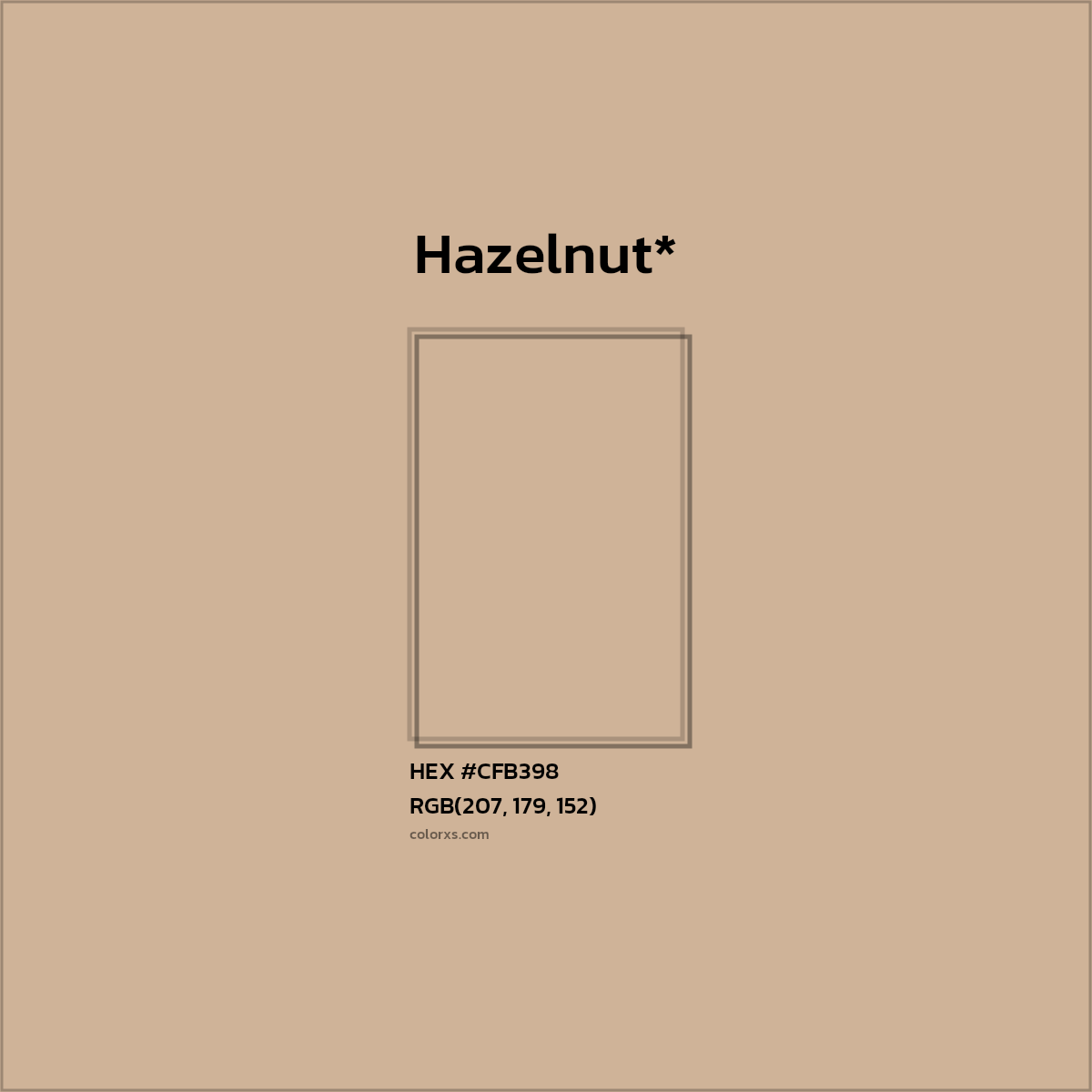 HEX #CFB398 Color Name, Color Code, Palettes, Similar Paints, Images