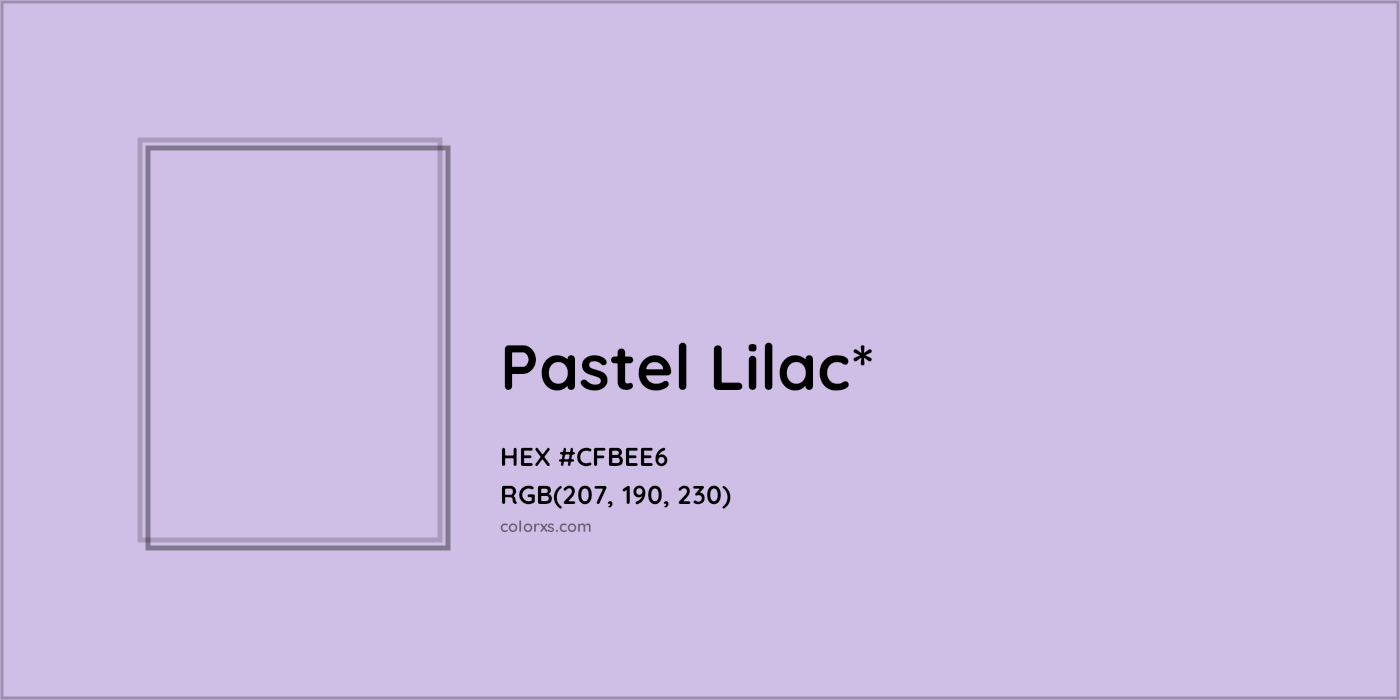 HEX #CFBEE6 Color Name, Color Code, Palettes, Similar Paints, Images