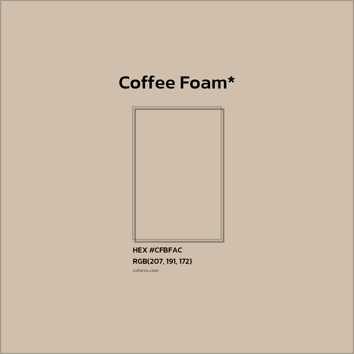 HEX #CFBFAC Color Name, Color Code, Palettes, Similar Paints, Images