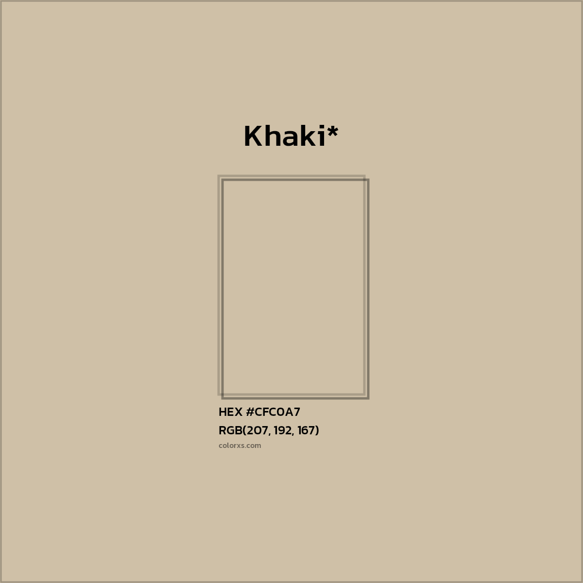 HEX #CFC0A7 Color Name, Color Code, Palettes, Similar Paints, Images