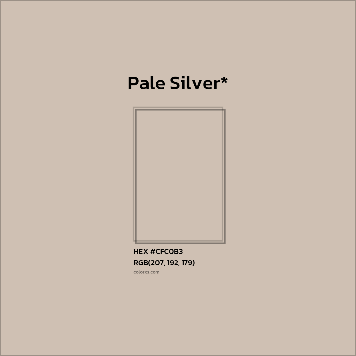 HEX #CFC0B3 Color Name, Color Code, Palettes, Similar Paints, Images