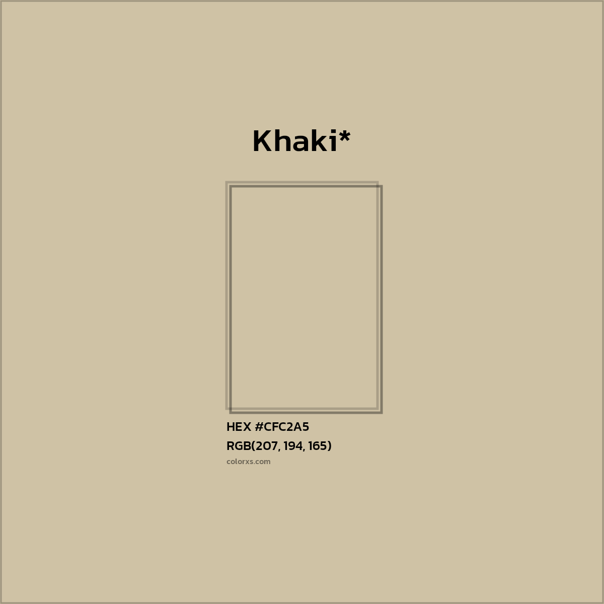 HEX #CFC2A5 Color Name, Color Code, Palettes, Similar Paints, Images