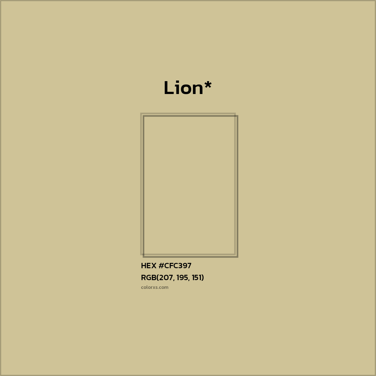 HEX #CFC397 Color Name, Color Code, Palettes, Similar Paints, Images