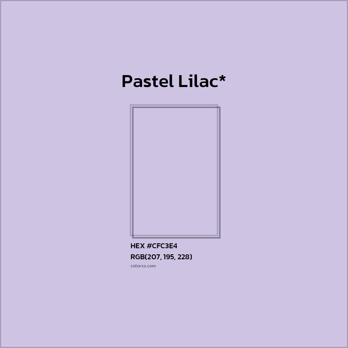 HEX #CFC3E4 Color Name, Color Code, Palettes, Similar Paints, Images