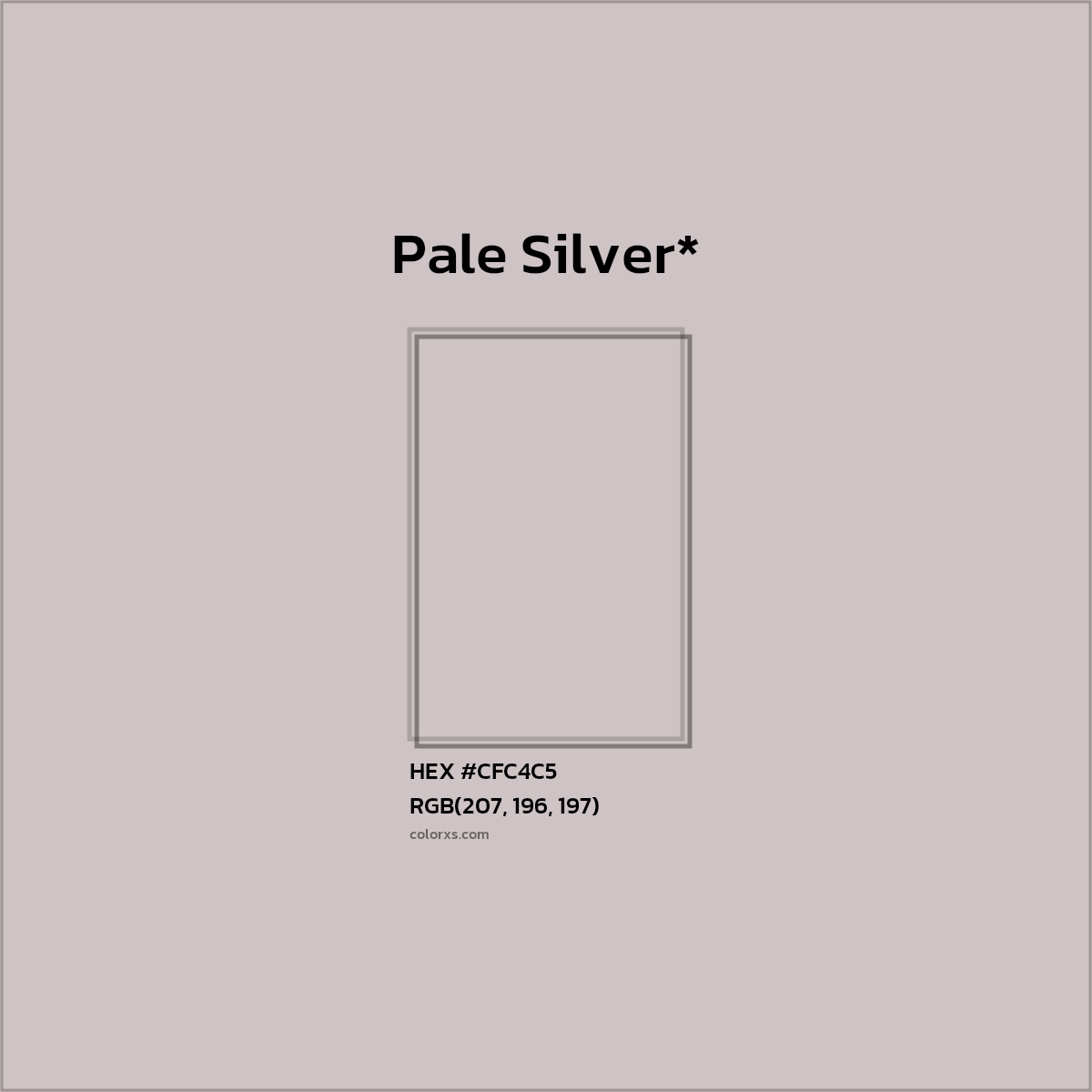 HEX #CFC4C5 Color Name, Color Code, Palettes, Similar Paints, Images