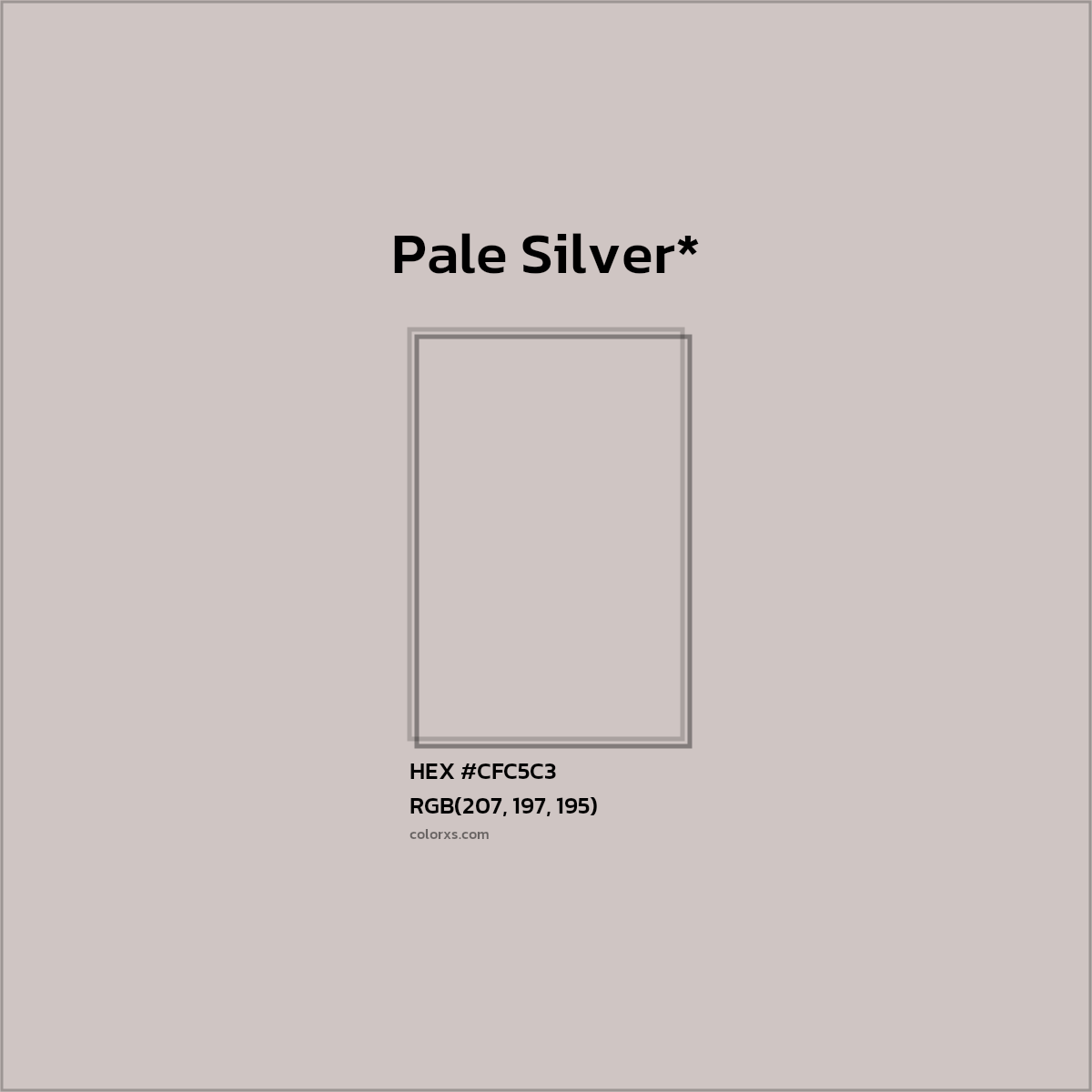 HEX #CFC5C3 Color Name, Color Code, Palettes, Similar Paints, Images