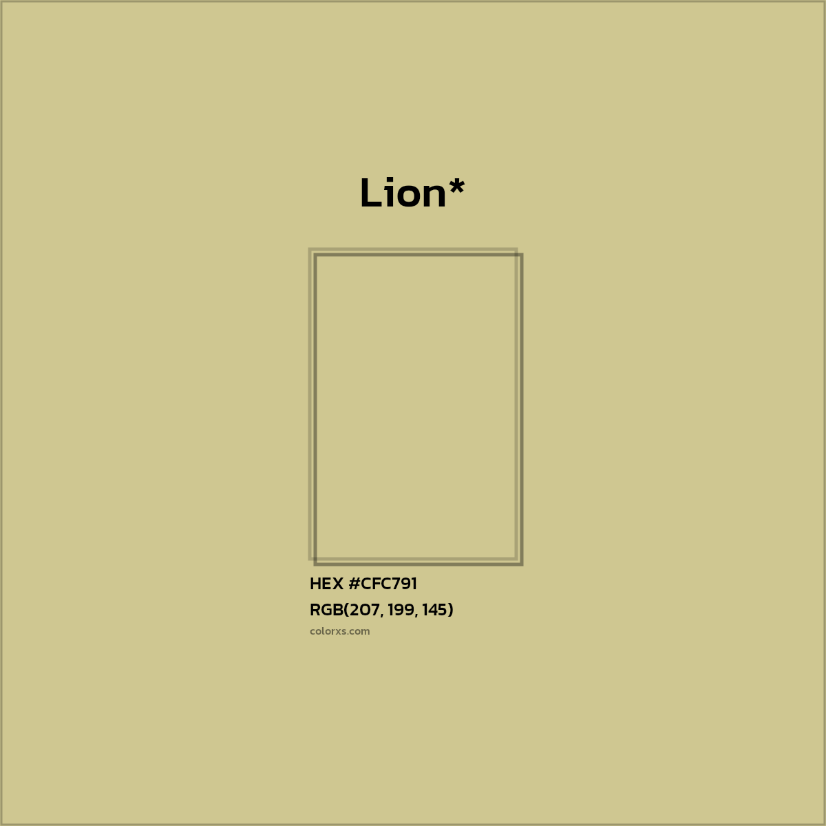 HEX #CFC791 Color Name, Color Code, Palettes, Similar Paints, Images