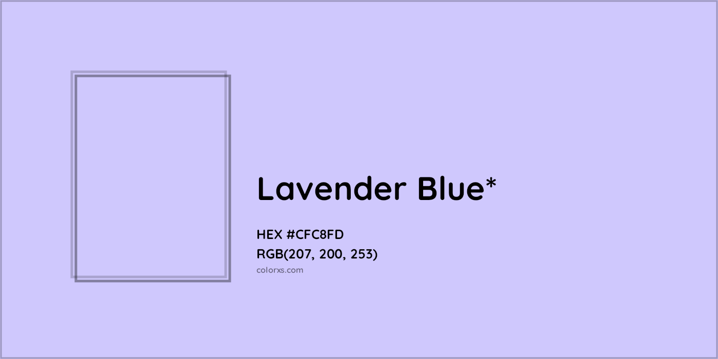 HEX #CFC8FD Color Name, Color Code, Palettes, Similar Paints, Images