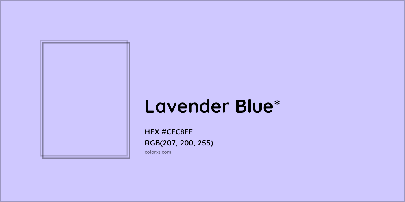 HEX #CFC8FF Color Name, Color Code, Palettes, Similar Paints, Images