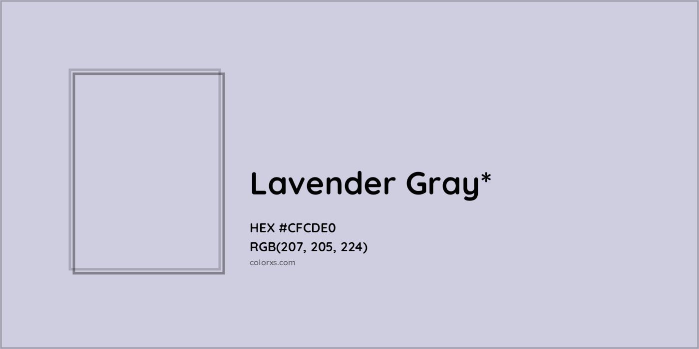 HEX #CFCDE0 Color Name, Color Code, Palettes, Similar Paints, Images