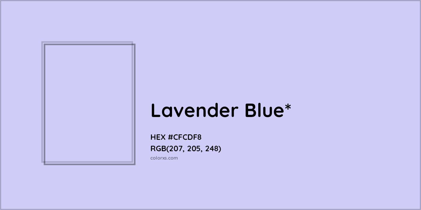 HEX #CFCDF8 Color Name, Color Code, Palettes, Similar Paints, Images