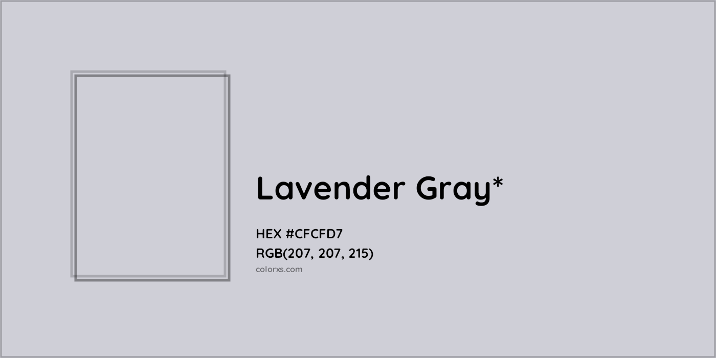 HEX #CFCFD7 Color Name, Color Code, Palettes, Similar Paints, Images