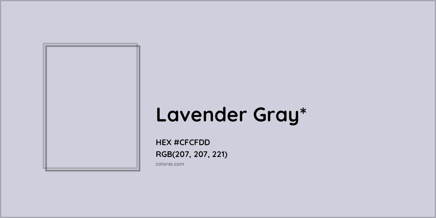 HEX #CFCFDD Color Name, Color Code, Palettes, Similar Paints, Images