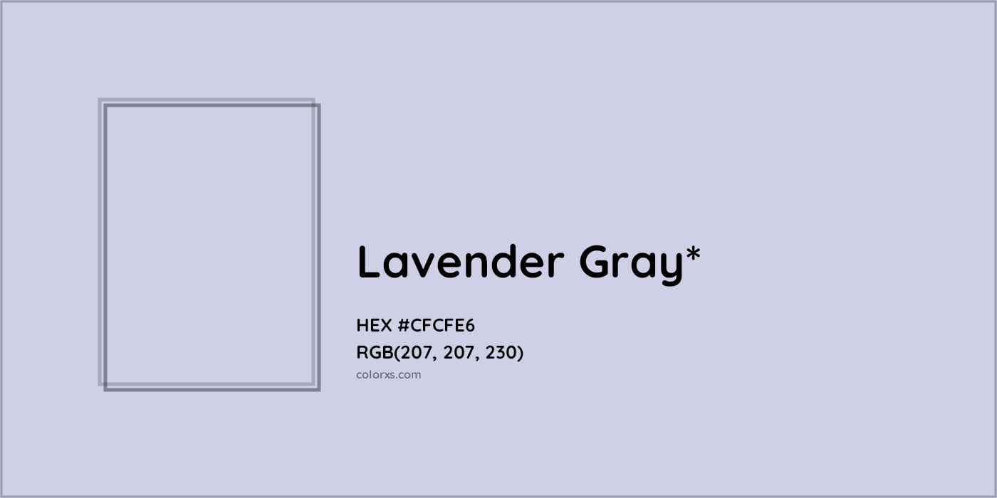 HEX #CFCFE6 Color Name, Color Code, Palettes, Similar Paints, Images