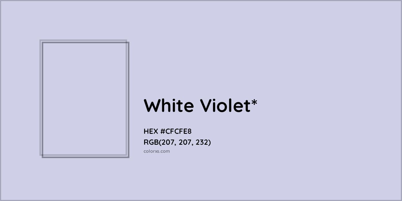 HEX #CFCFE8 Color Name, Color Code, Palettes, Similar Paints, Images